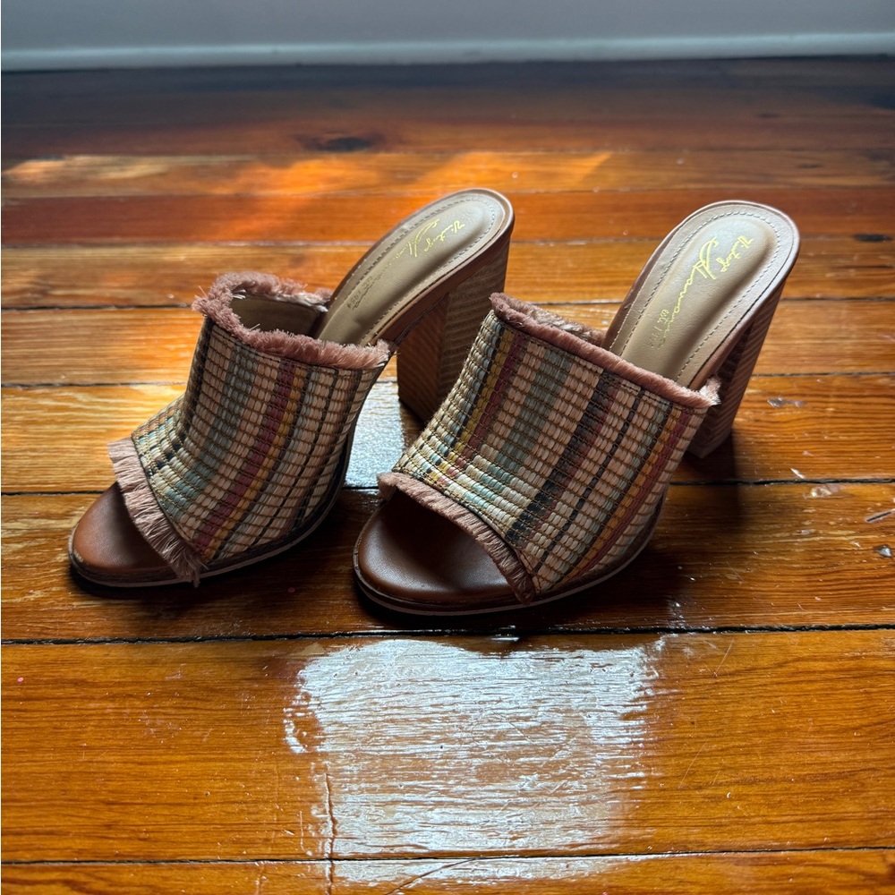 Free People Vintage Havana est 1954 Open-Toe Raffia Mules
